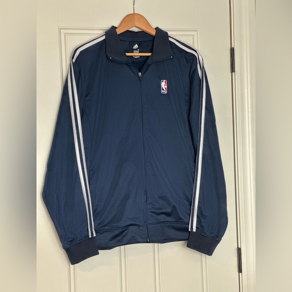 Men's Adidas Size Large NBA Swingman Full Zip Warmup  Jacket - Picture 1 of 4